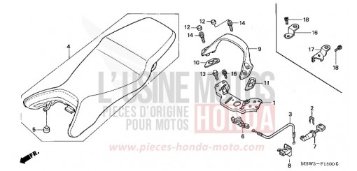 SIEGE (1) CBR600F1 de 2001